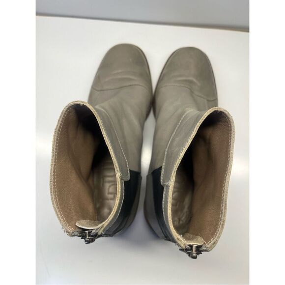 LD Tuttle quality leather Taupe Made in Italy ankle boots Size 38 US 8 - Picture 11 of 11